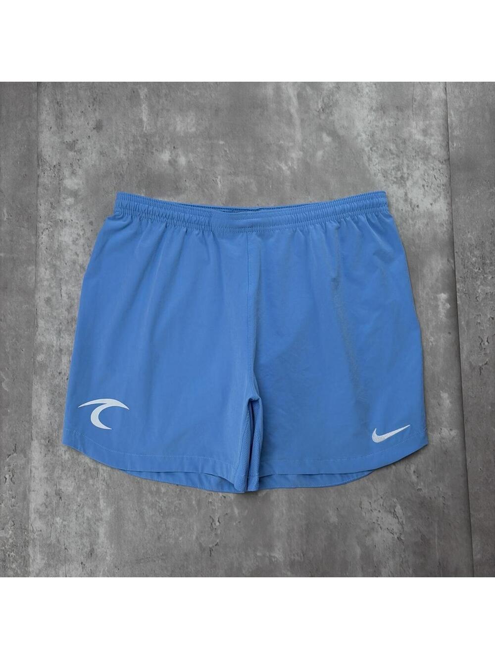 Y2K Light Blue Nike Swoosh Running Shorts